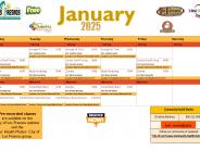 January schedule 