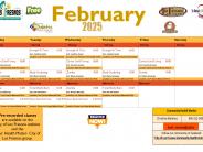 February schedule 