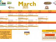 March schedule 