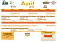 April schedule 