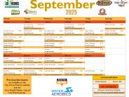 September schedule 