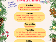 December holiday schedule 