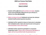 Lap Swimming - Pool Rules