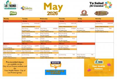 Your Health Matters- City of Los Fresnos May Calendar 