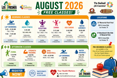 Your Health Matters- City of Los Fresnos August Calendar 