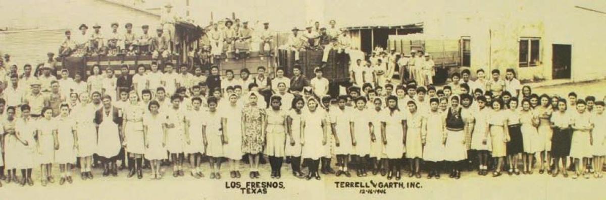 Employees of Los Fresnos' Old Cannery, Circa 1946