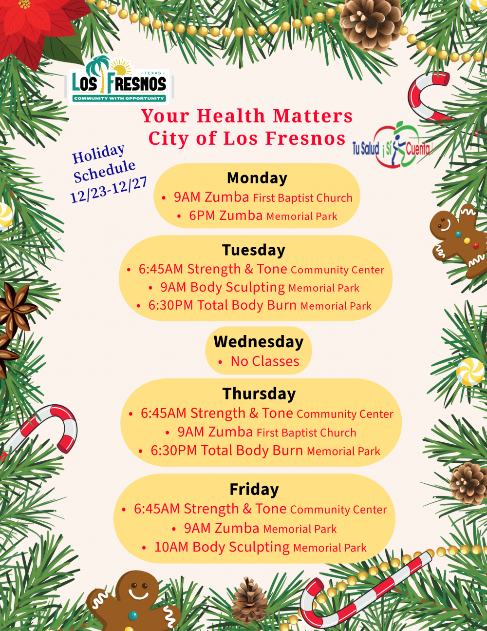 Calendar of Events Los Fresnos Texas